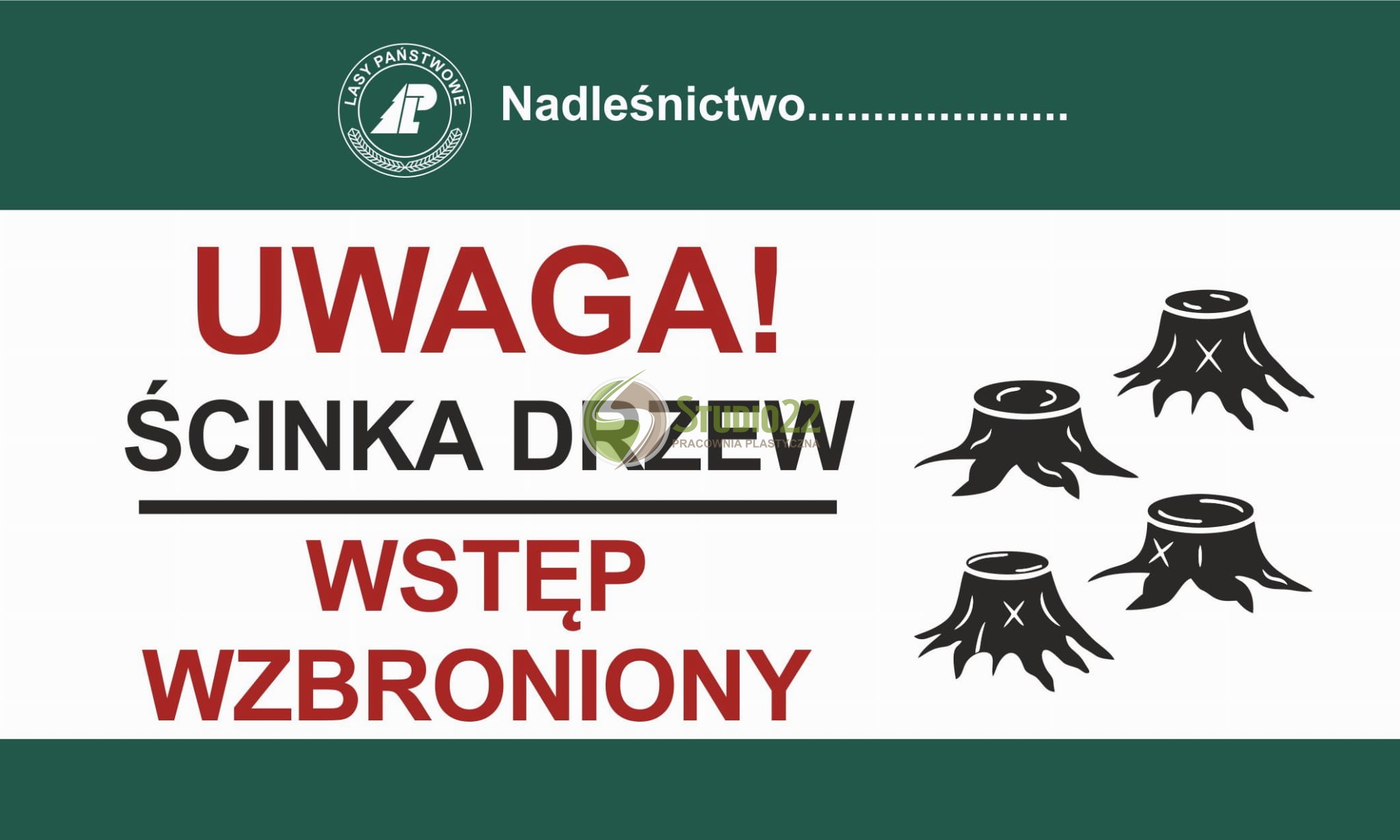 Ścinka drzew - wstęp wzbroniony