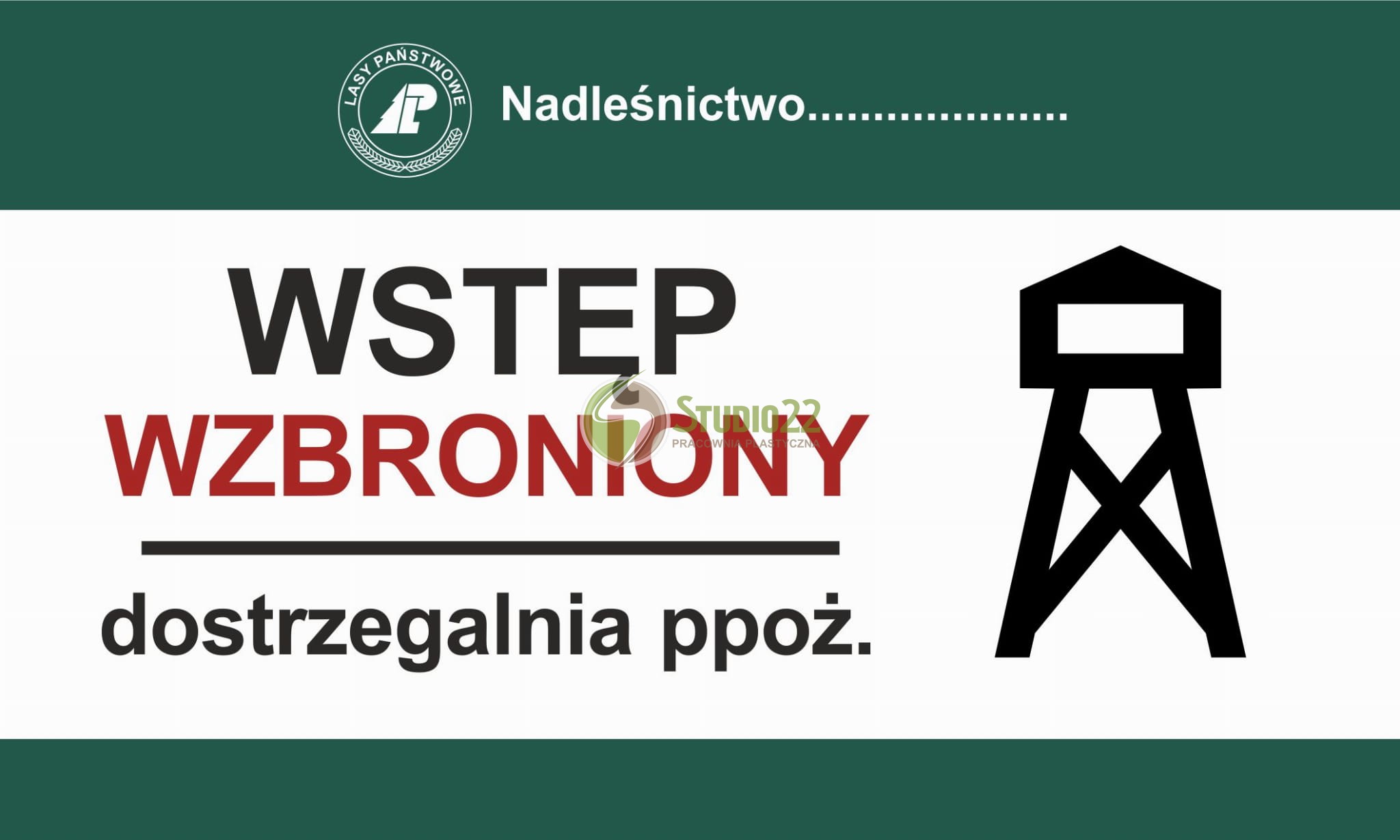Wstęp wzbroniony - dostrzegalnia ppoż.