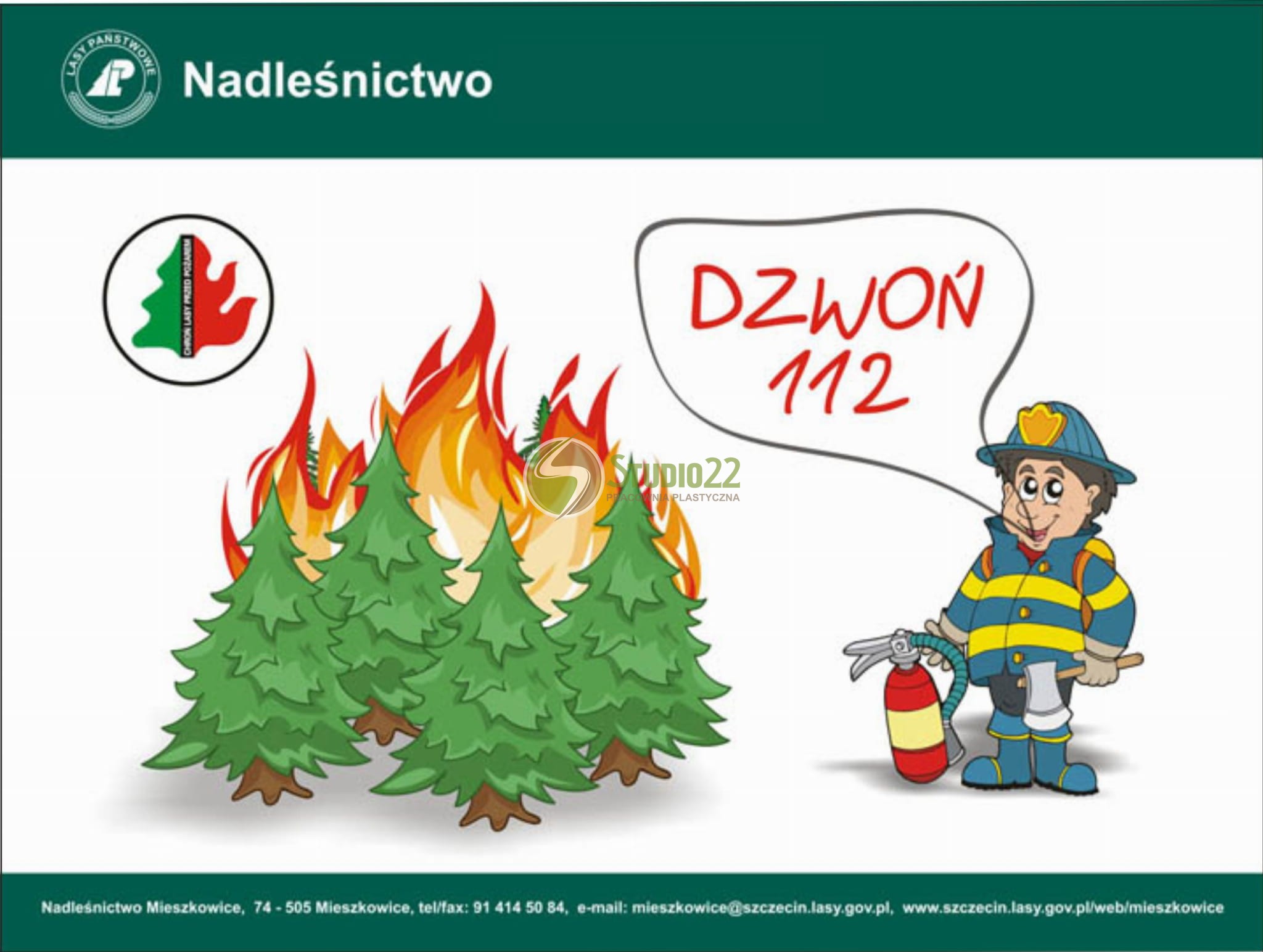 Tablica przeciwpożarowa - Dzwoń 112!