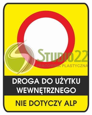 Droga do użytku wewnętrznego - nie dotyczy ALP